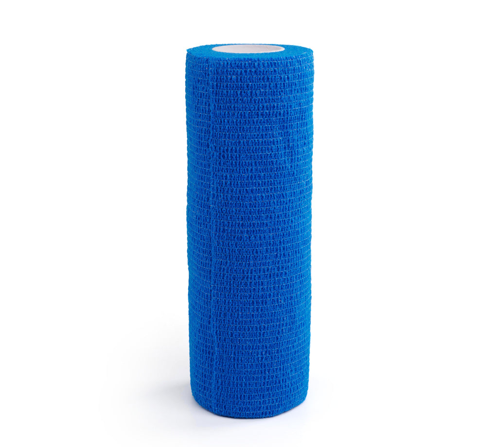 KRUUSE Cohesive Flex Bandage, blue / pack of 3