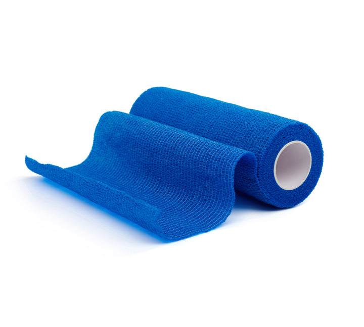 KRUUSE Cohesive Flex Bandage, blue / pack of 3