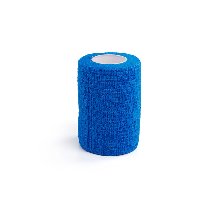 KRUUSE Cohesive Flex Bandage, blue / pack of 3